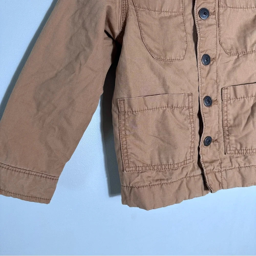 OshKosh B'gosh Tan Brown Button-Front Barn Jacket